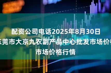 配资公司电话2025年8月30日广东东莞市大京九农副产品中心批发市场价格行情